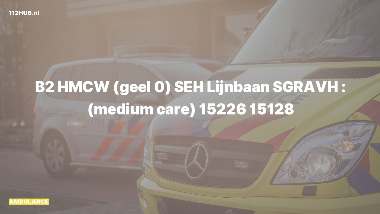 Deelafbeelding voor De ambulance is uitgerukt