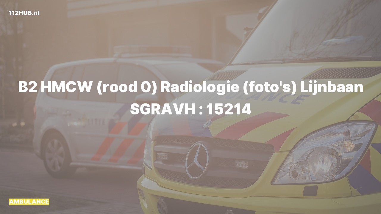 Deelafbeelding voor Ambulance naar de Lijnbaan in 's-Gravenhage.