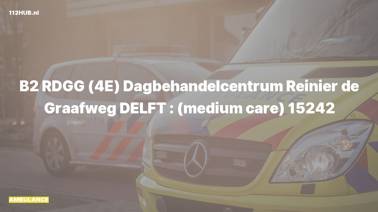 Deelafbeelding voor De ambulance is uitgerukt