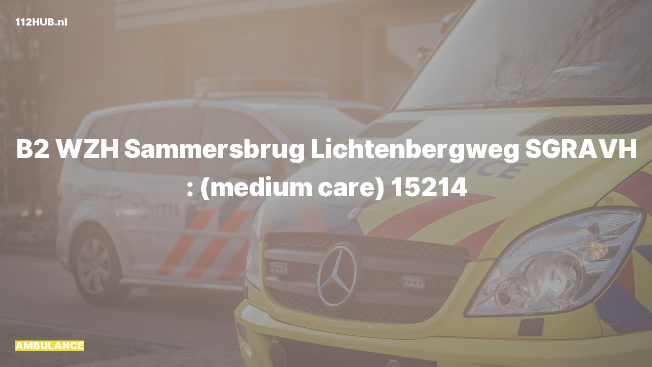 Deelafbeelding voor Ambulance naar de Lichtenbergweg in 's-Gravenhage.