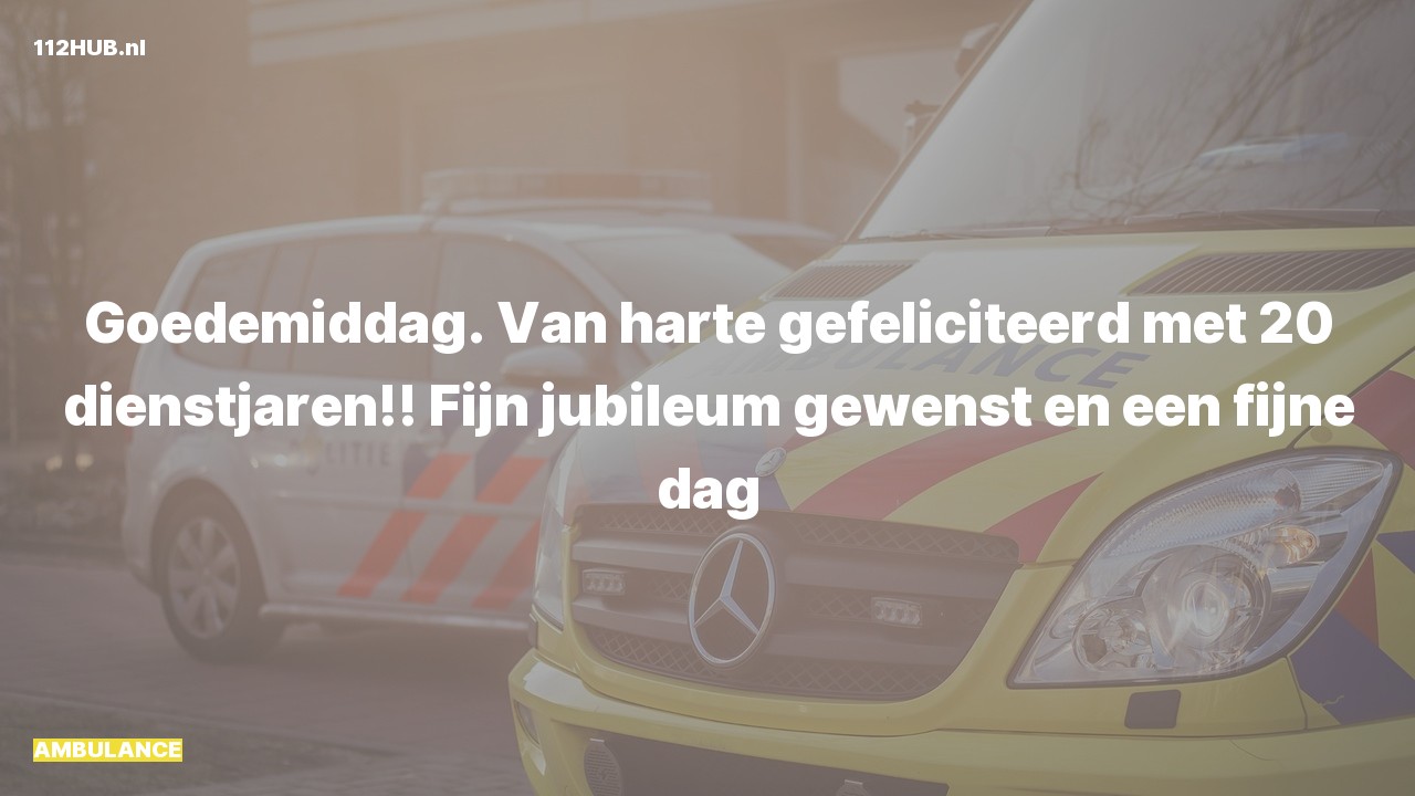 Deelafbeelding voor De ambulance is uitgerukt