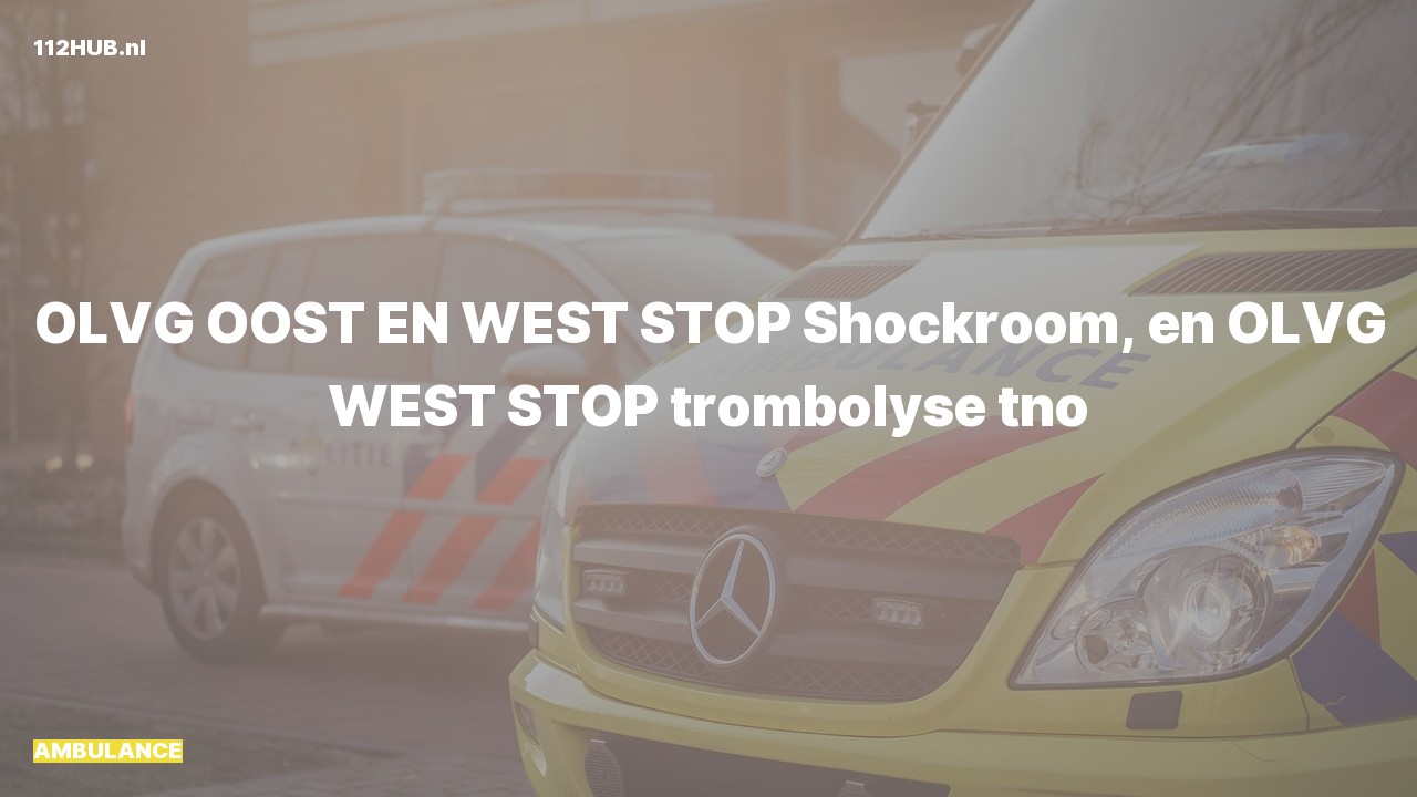 Deelafbeelding voor De ambulance is uitgerukt