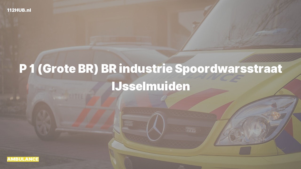 Deelafbeelding voor Ambulance met spoed naar de Spoordwarsstraat in IJsselmuiden.