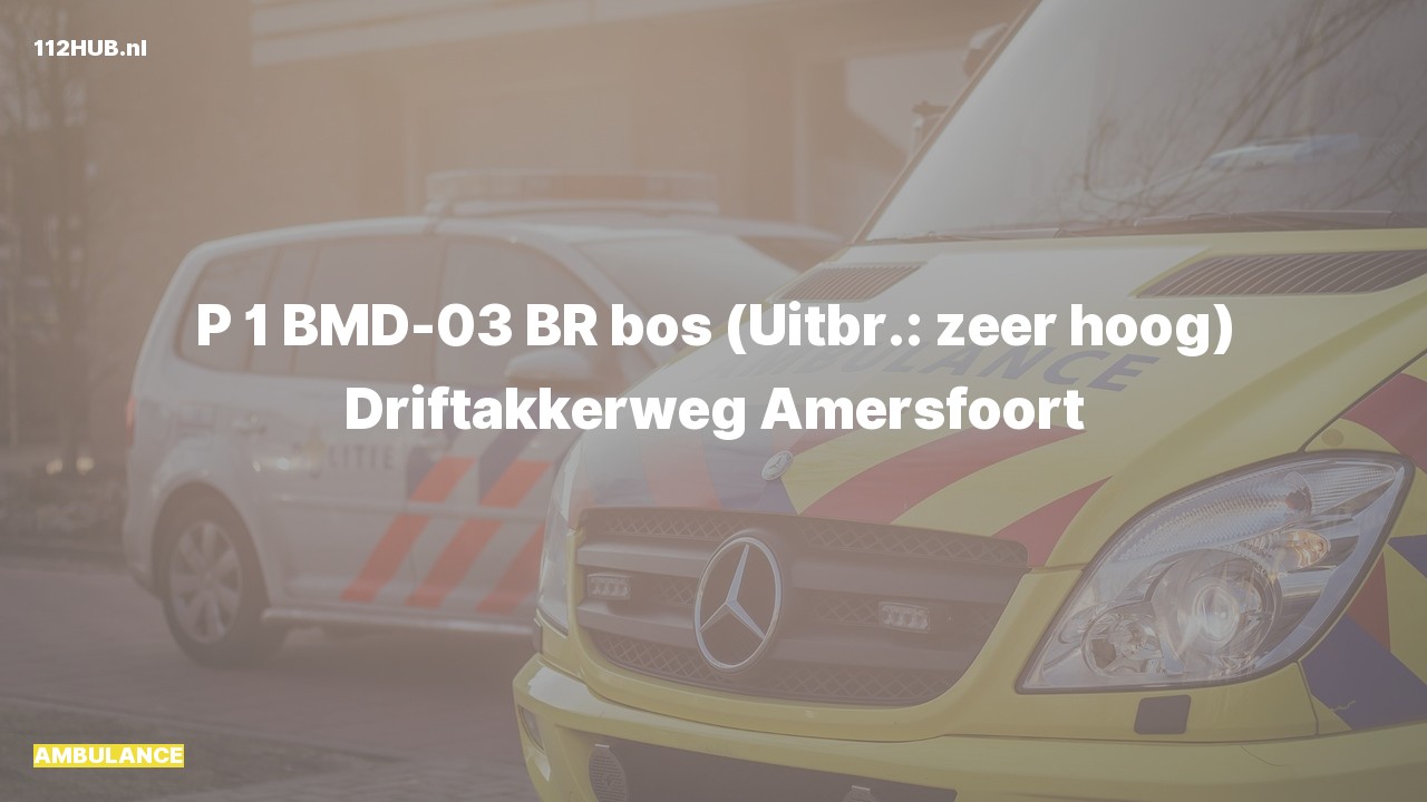 Deelafbeelding voor Ambulance met spoed.