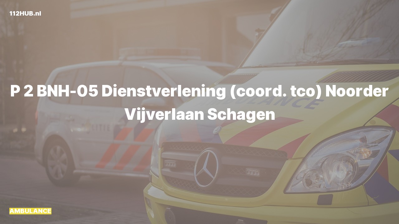 Deelafbeelding voor De ambulance is met gepaste spoed uitgerukt naar de Noorder Vijverlaan in Schagen