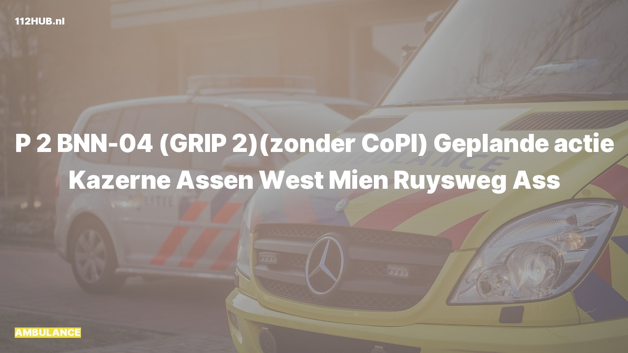 Deelafbeelding voor P2000-melding.