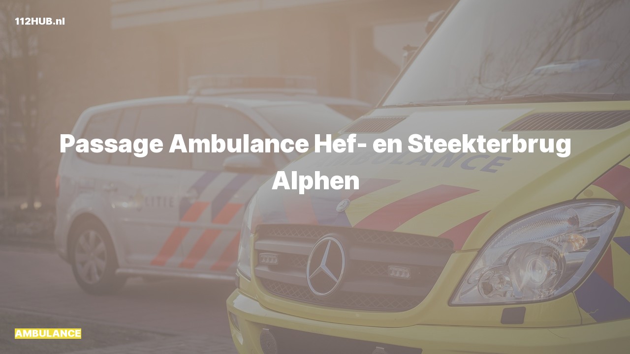 Deelafbeelding voor Ambulance.