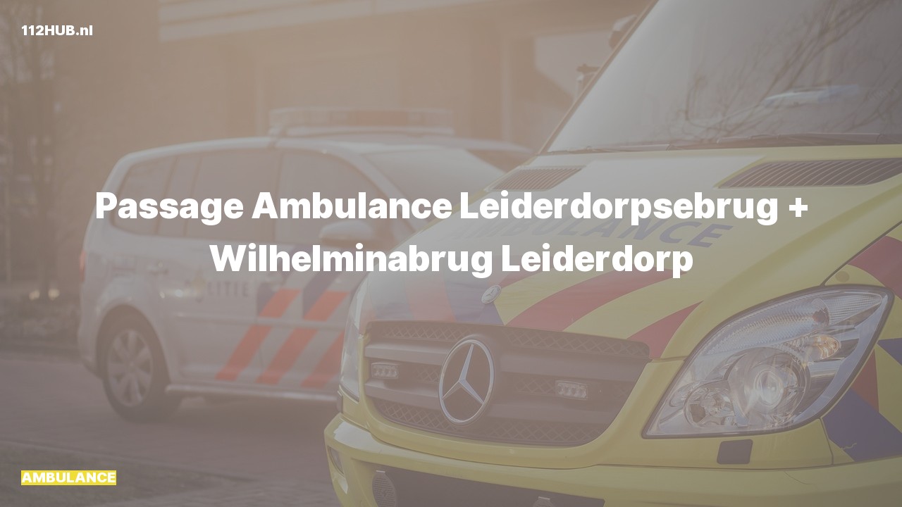 Deelafbeelding voor Ambulance.