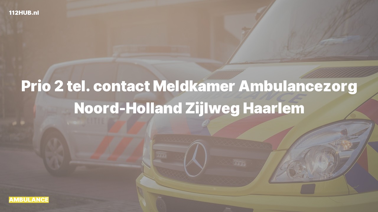 Deelafbeelding voor De ambulance is met gepaste spoed uitgerukt