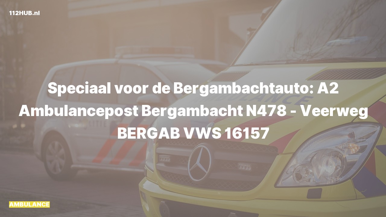 Deelafbeelding voor De ambulance is uitgerukt naar de Veerweg in Bergambacht