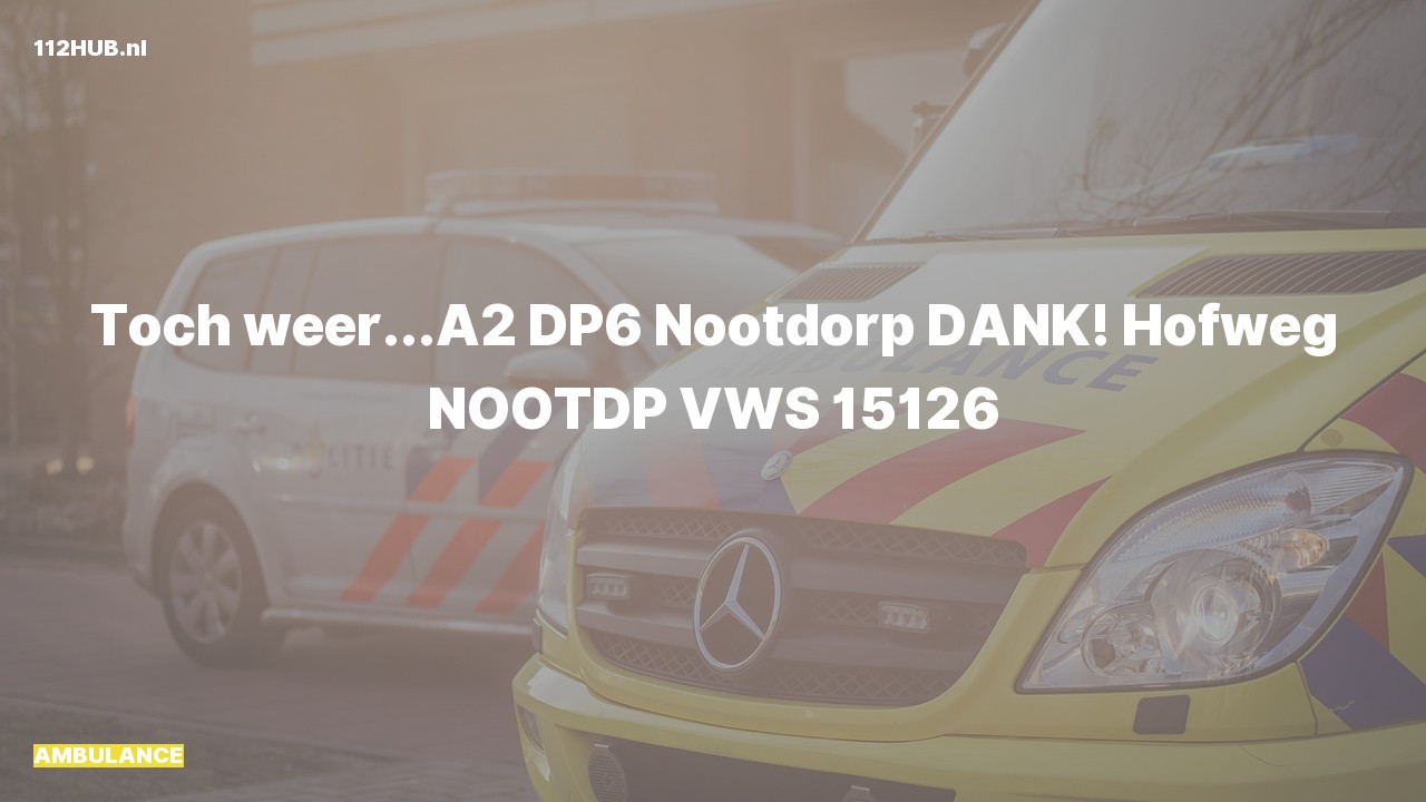 Deelafbeelding voor Ambulance naar de Hofweg in Nootdorp.