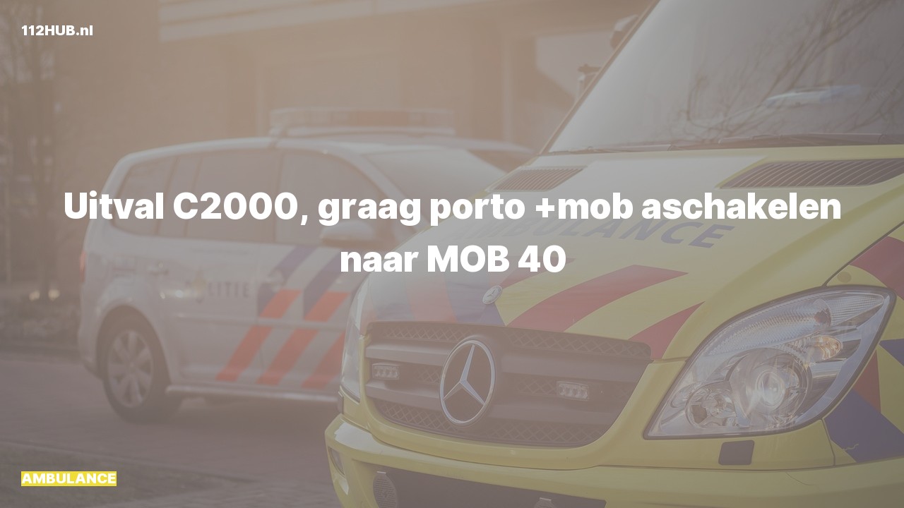 Deelafbeelding voor De ambulance is uitgerukt