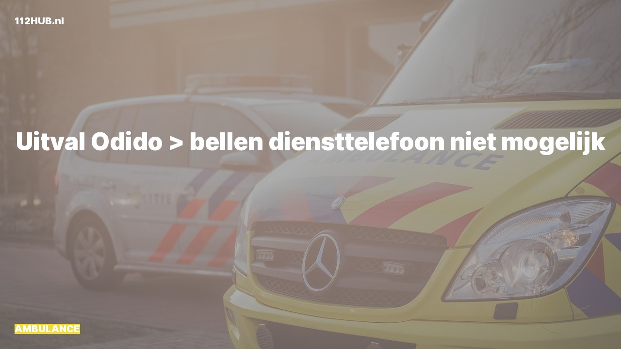 Deelafbeelding voor P2000-melding.