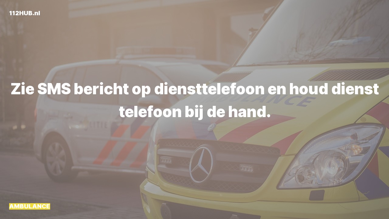 Deelafbeelding voor P2000-melding.