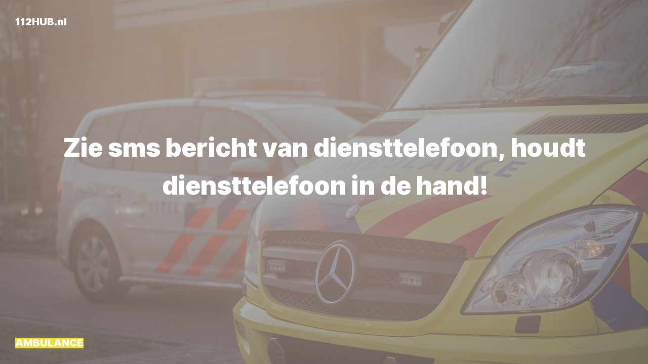 Deelafbeelding voor P2000-melding.