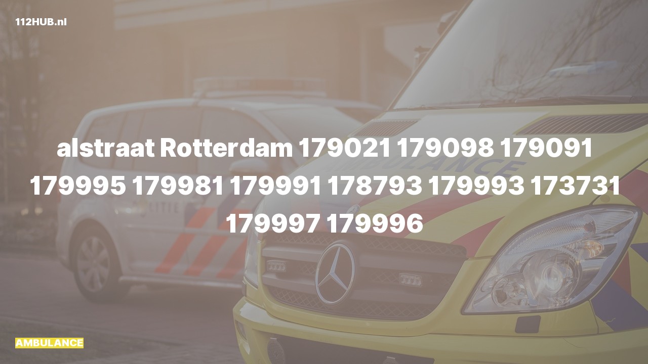 Deelafbeelding voor De ambulance is uitgerukt