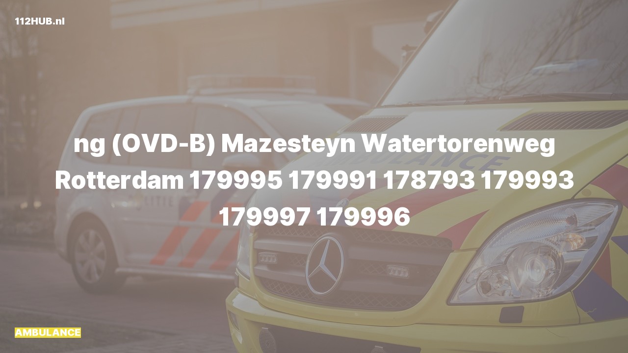 Deelafbeelding voor P2000-melding.