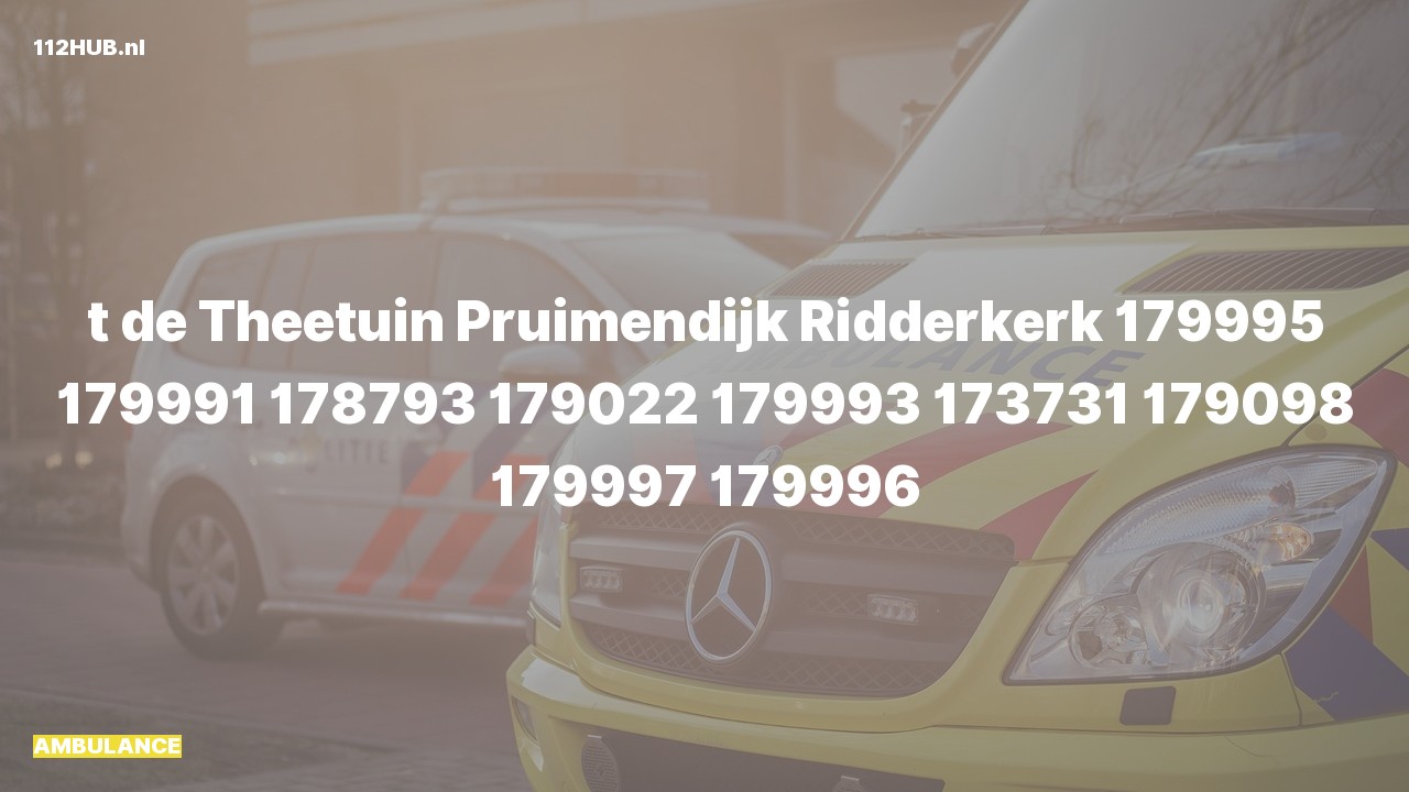 Deelafbeelding voor P2000-melding.