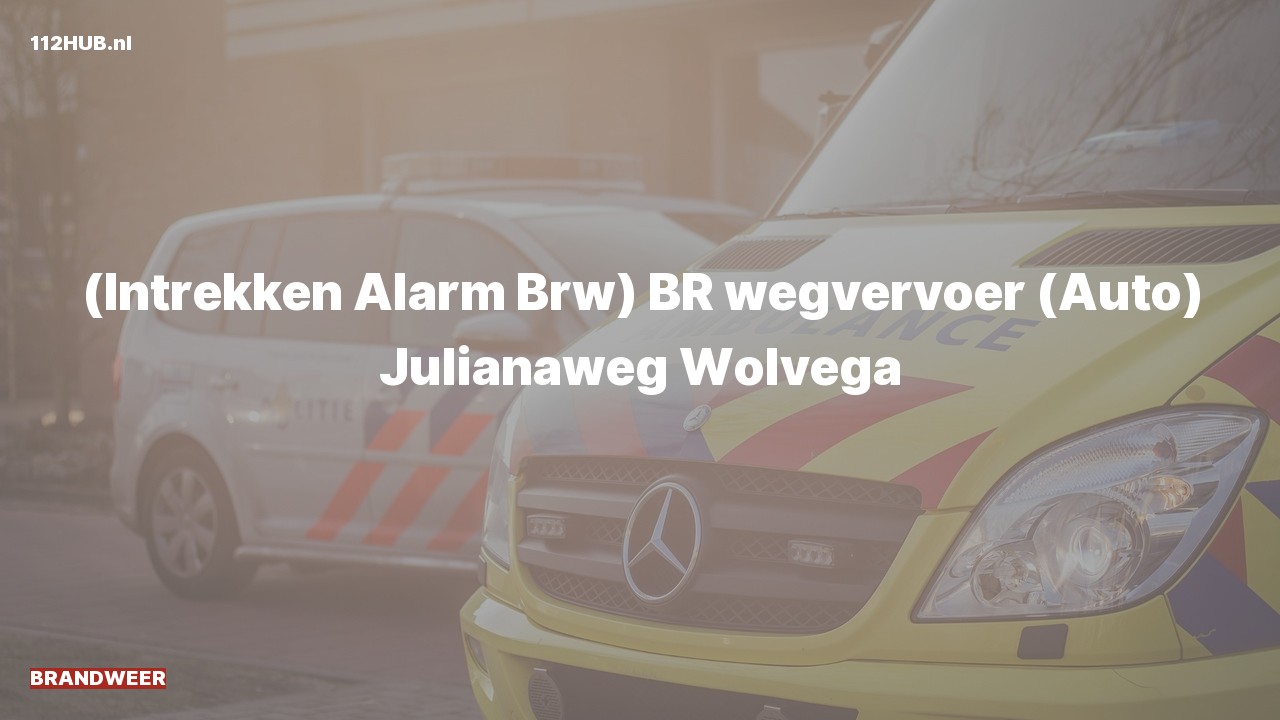 Deelafbeelding voor Brandweer trekt alarm in. Was: ( ) BR wegvervoer (Auto) Julianaweg Wolvega.