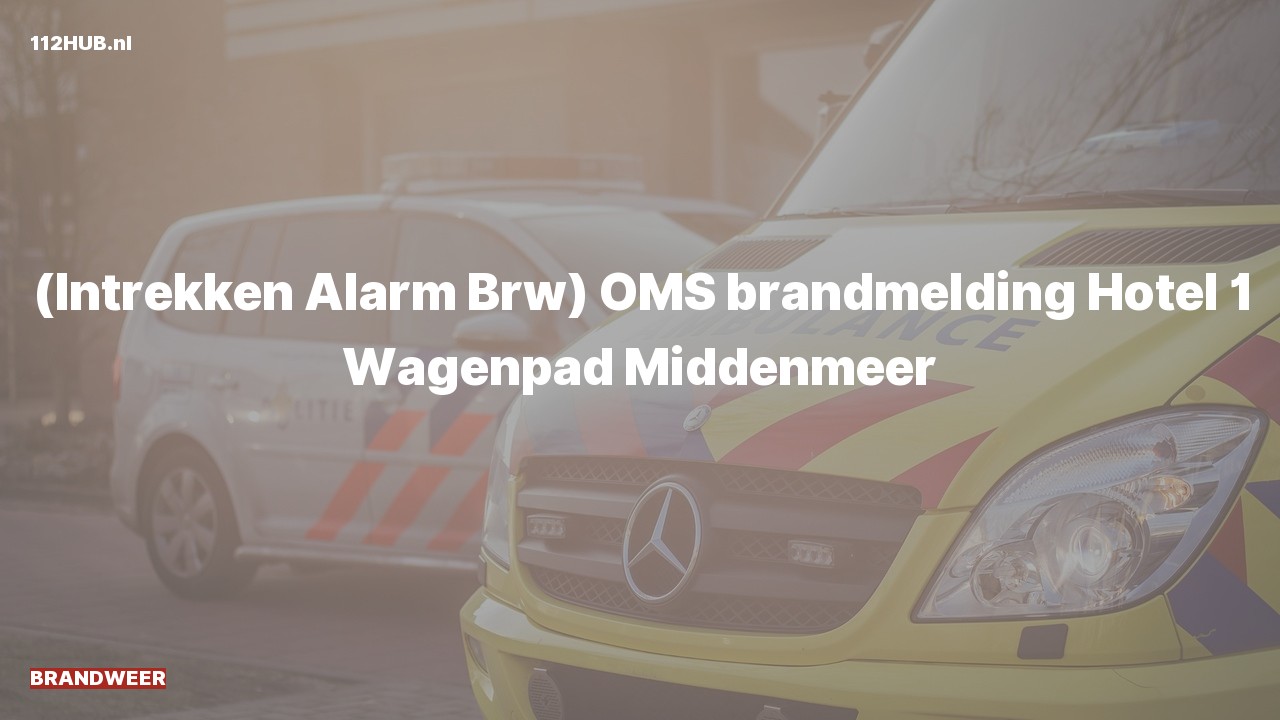 Deelafbeelding voor Hulpdienst trekt alarm in. Was: ( ) OMS brandmelding Hotel 1 Wagenpad Middenmeer.