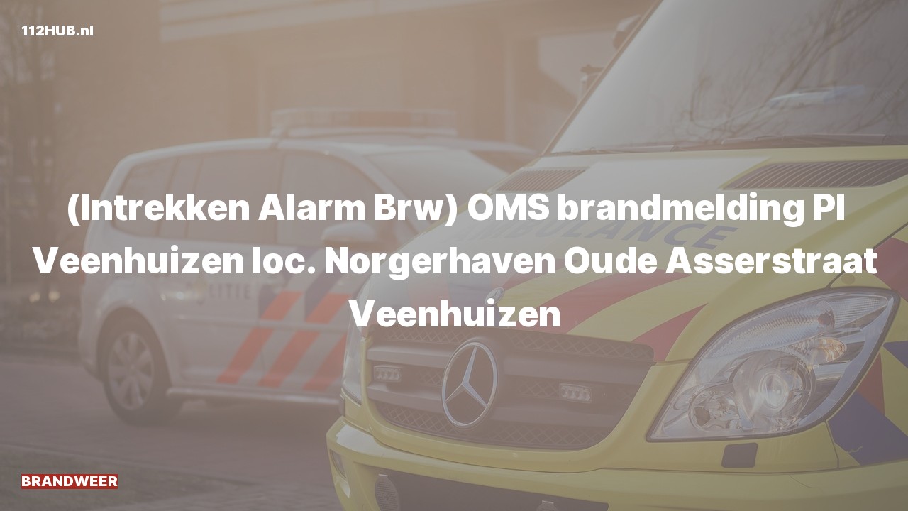 Deelafbeelding voor Brandweer trekt alarm in. Was: ( ) OMS brandmelding PI Veenhuizen loc. Norgerhaven Oude Asserstraat Veenhuizen.