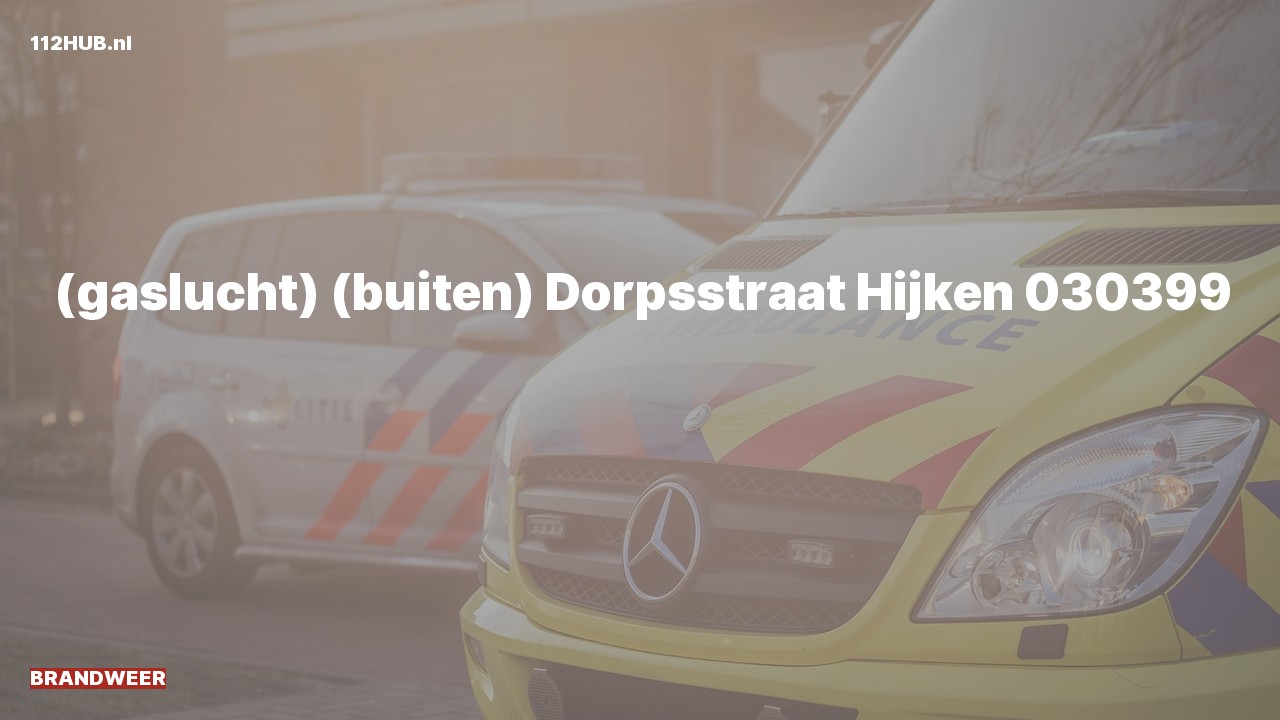 Deelafbeelding voor Brandweer voor stank of gaslucht naar de Dorpsstraat in Hijken.
