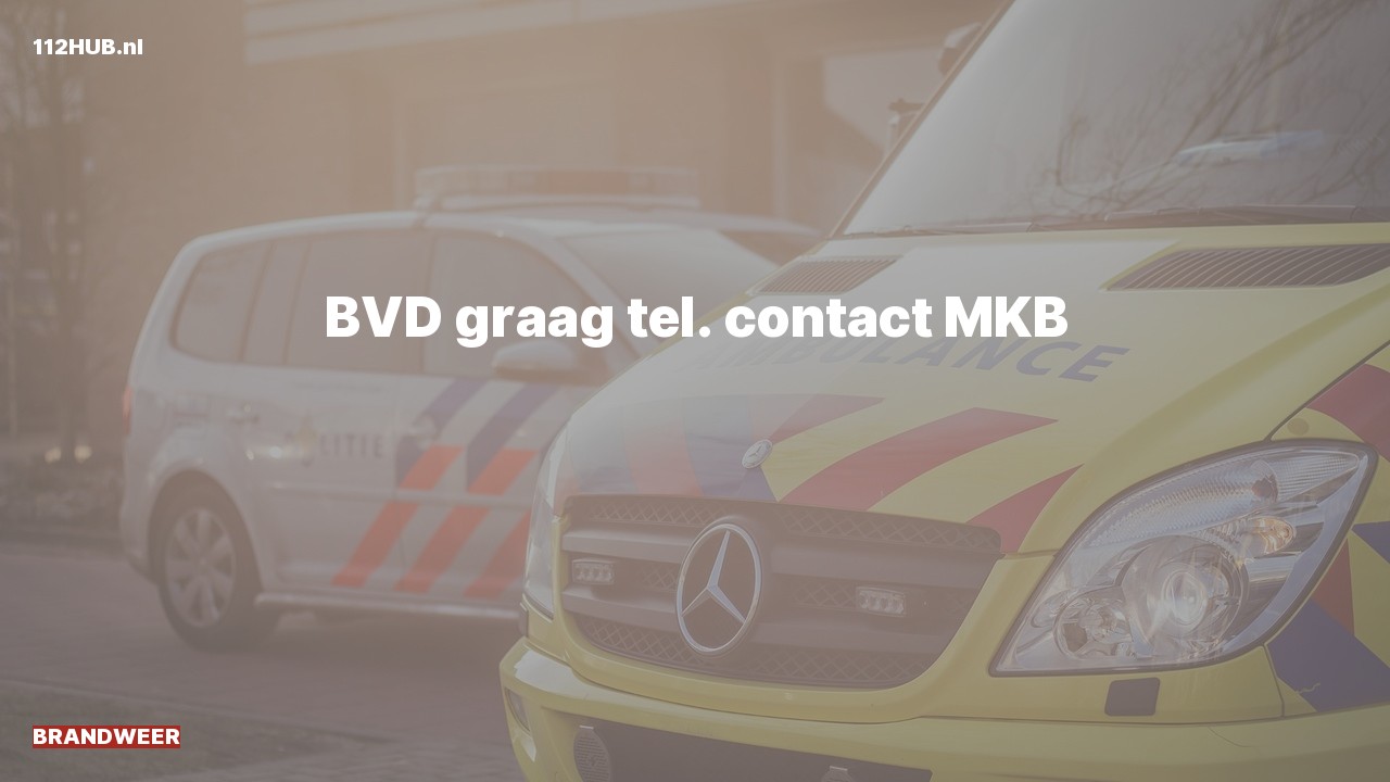 Deelafbeelding voor P2000-melding contact meldkamer.