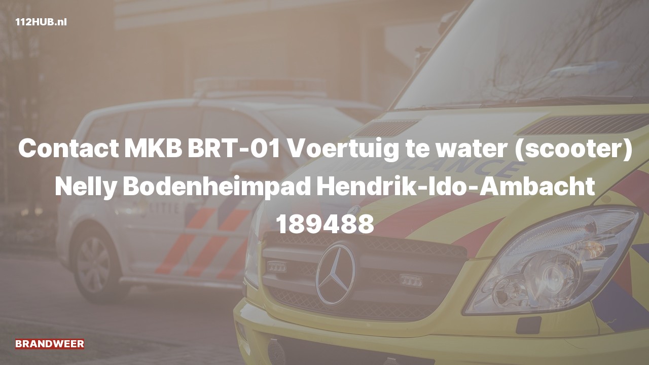 Deelafbeelding voor De brandweer is uitgerukt voor een persoon te water