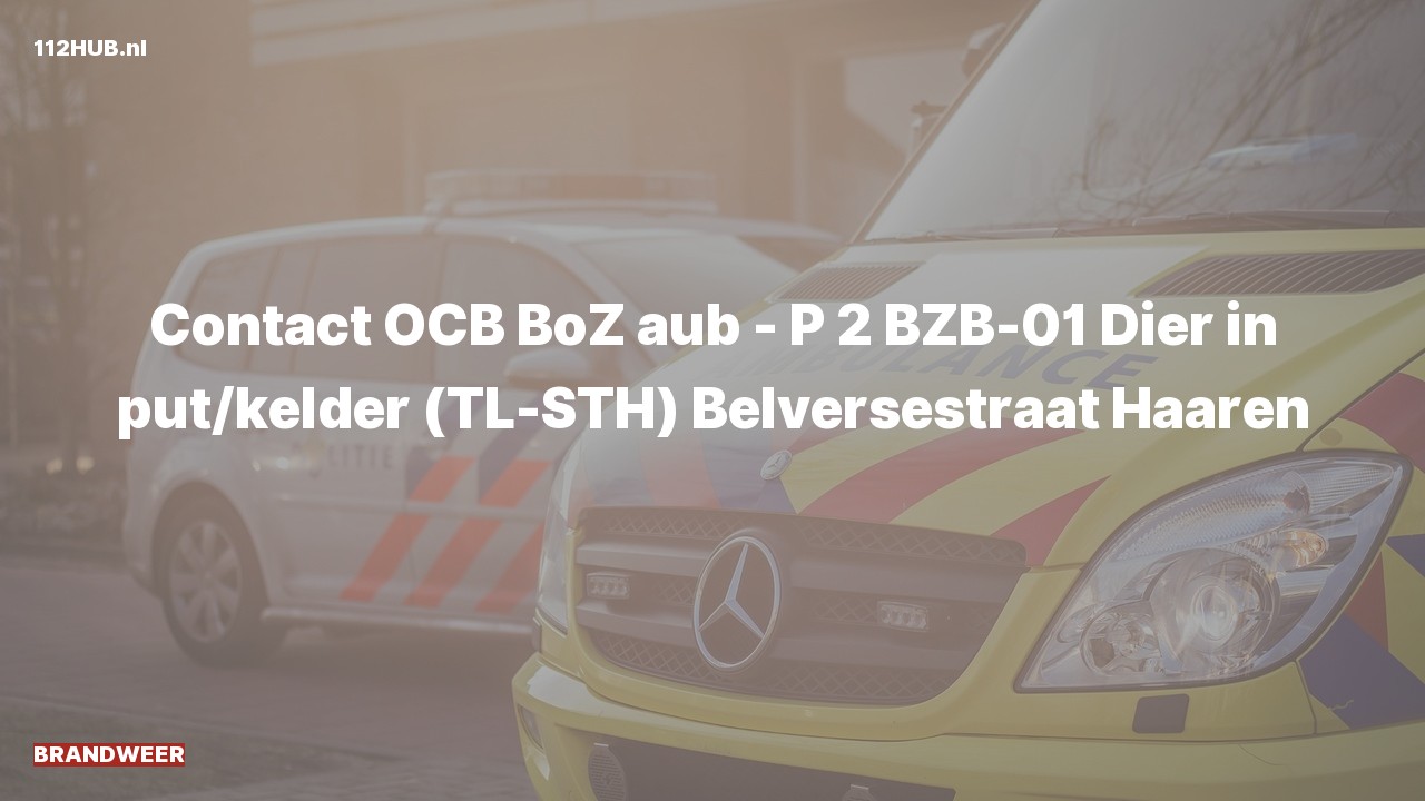 Deelafbeelding voor P2000-melding.