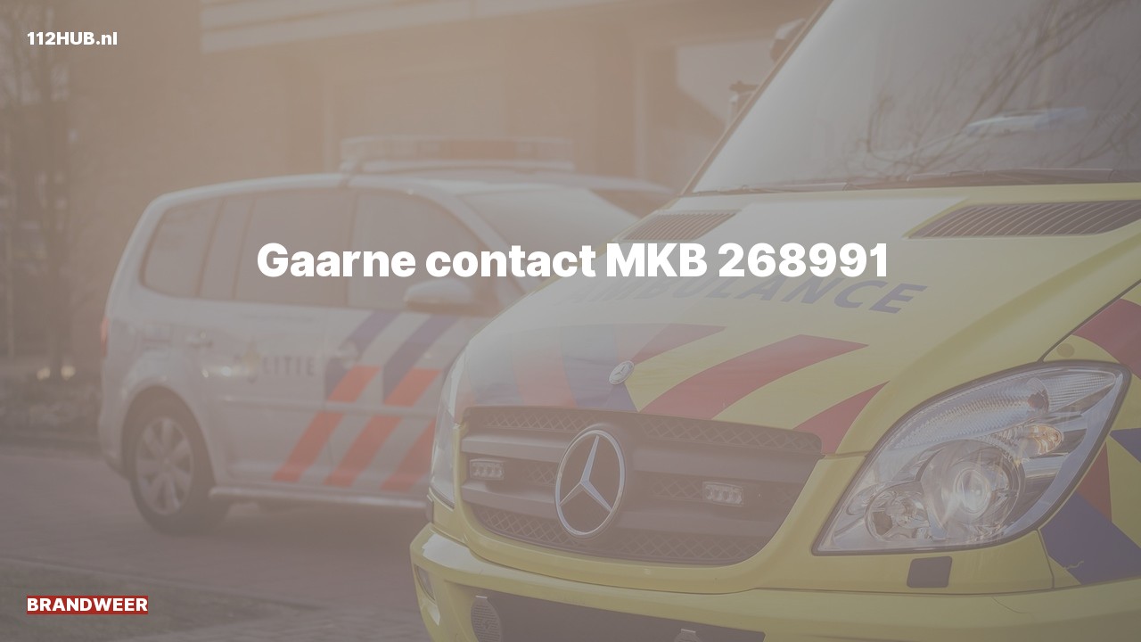 Deelafbeelding voor Brandweer contact meldkamer.