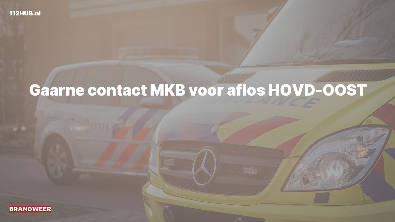 Deelafbeelding voor P2000-melding contact meldkamer.