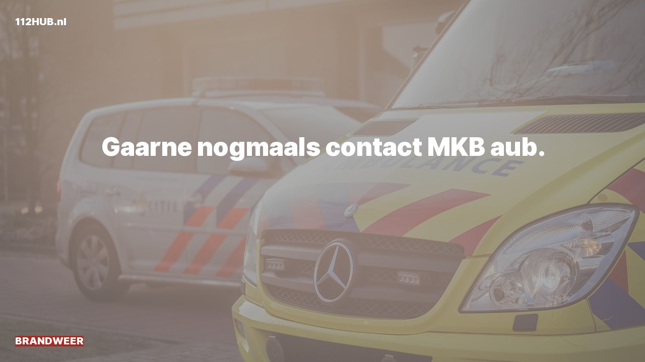 Deelafbeelding voor De brandweer is uitgerukt voor contact met de meldkamer