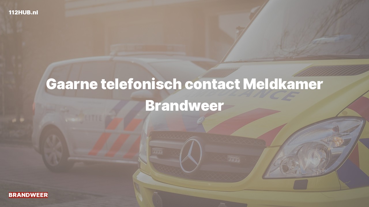 Deelafbeelding voor De brandweer is uitgerukt