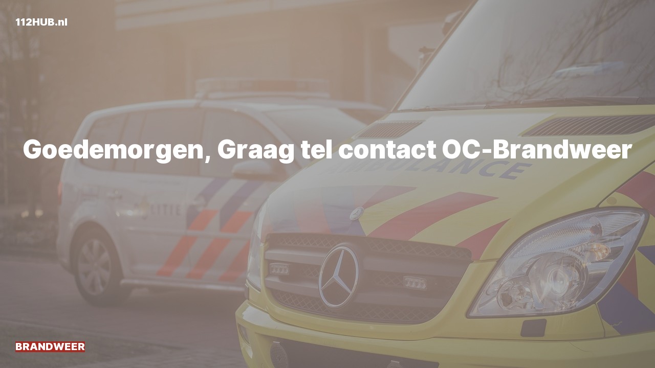Deelafbeelding voor De brandweer is uitgerukt