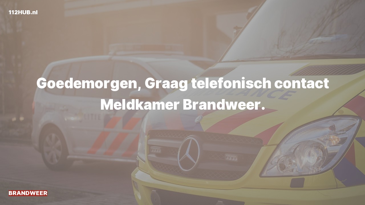 Deelafbeelding voor P2000-melding.