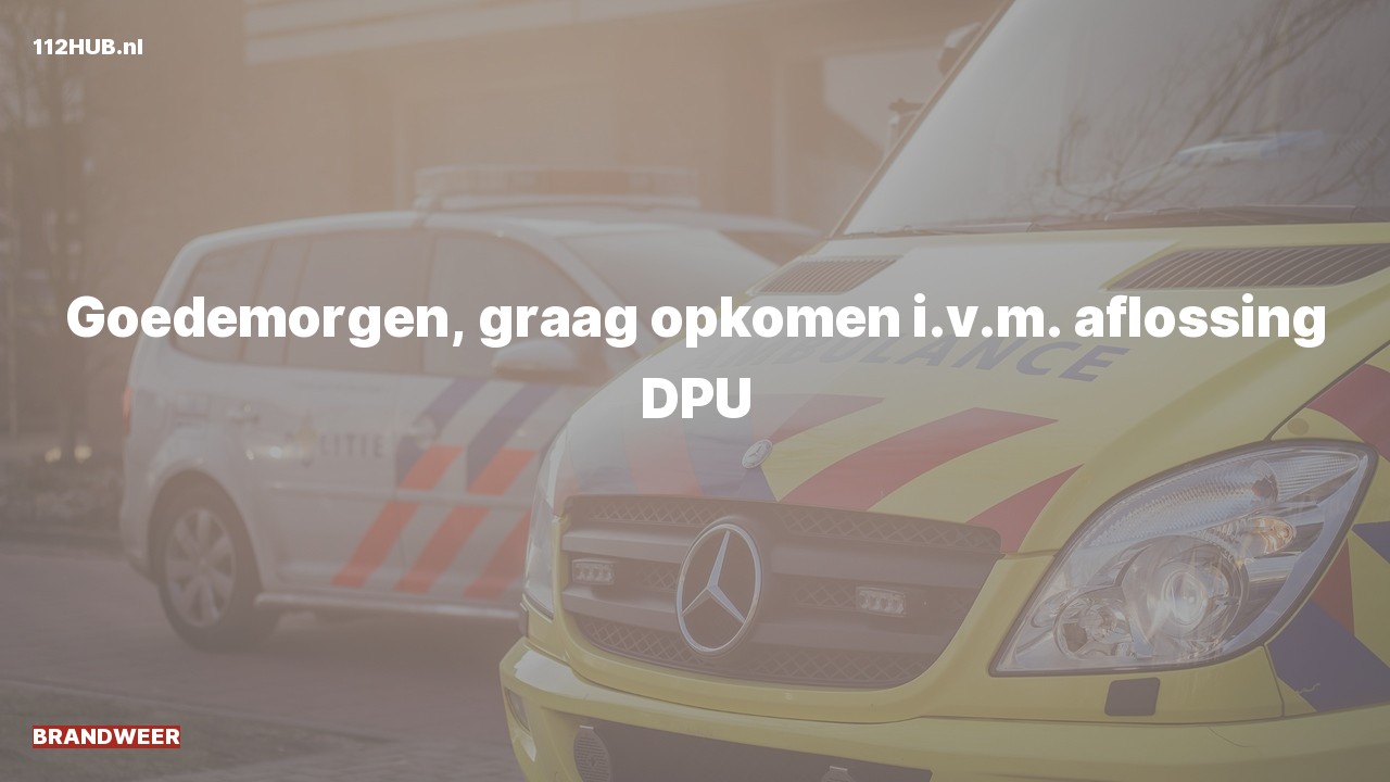 Deelafbeelding voor P2000-melding.