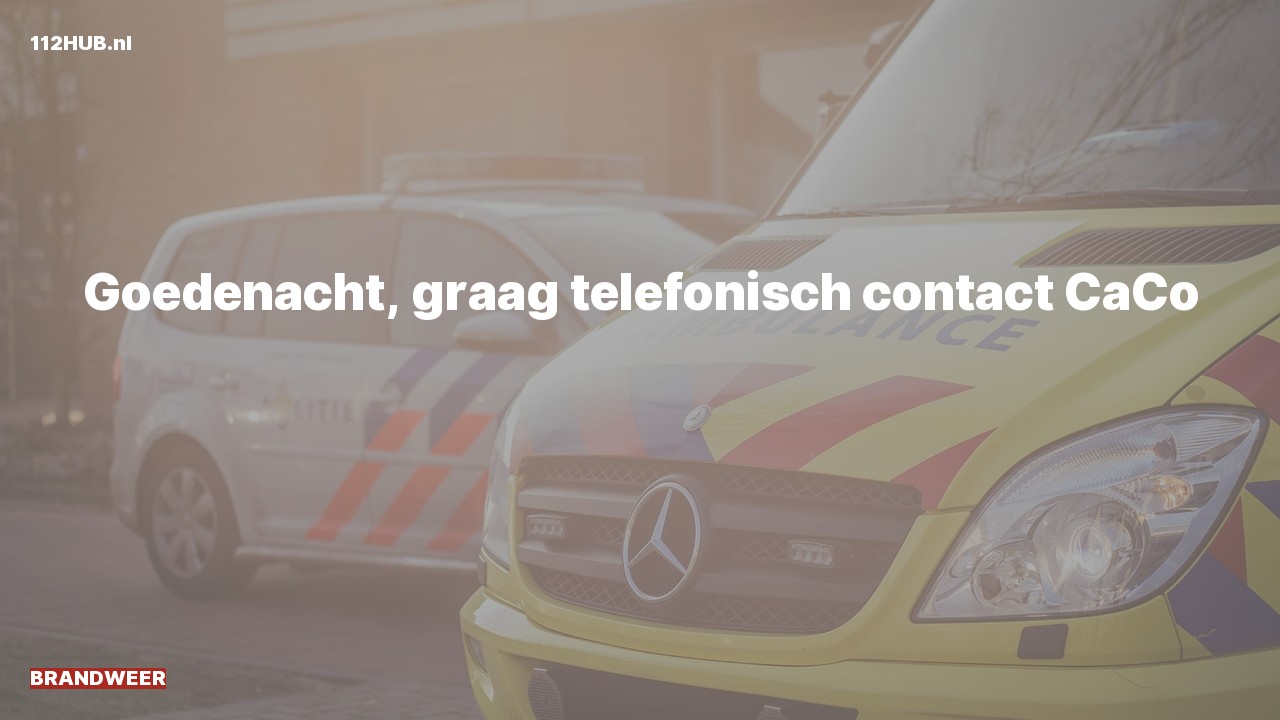 Deelafbeelding voor P2000-melding.
