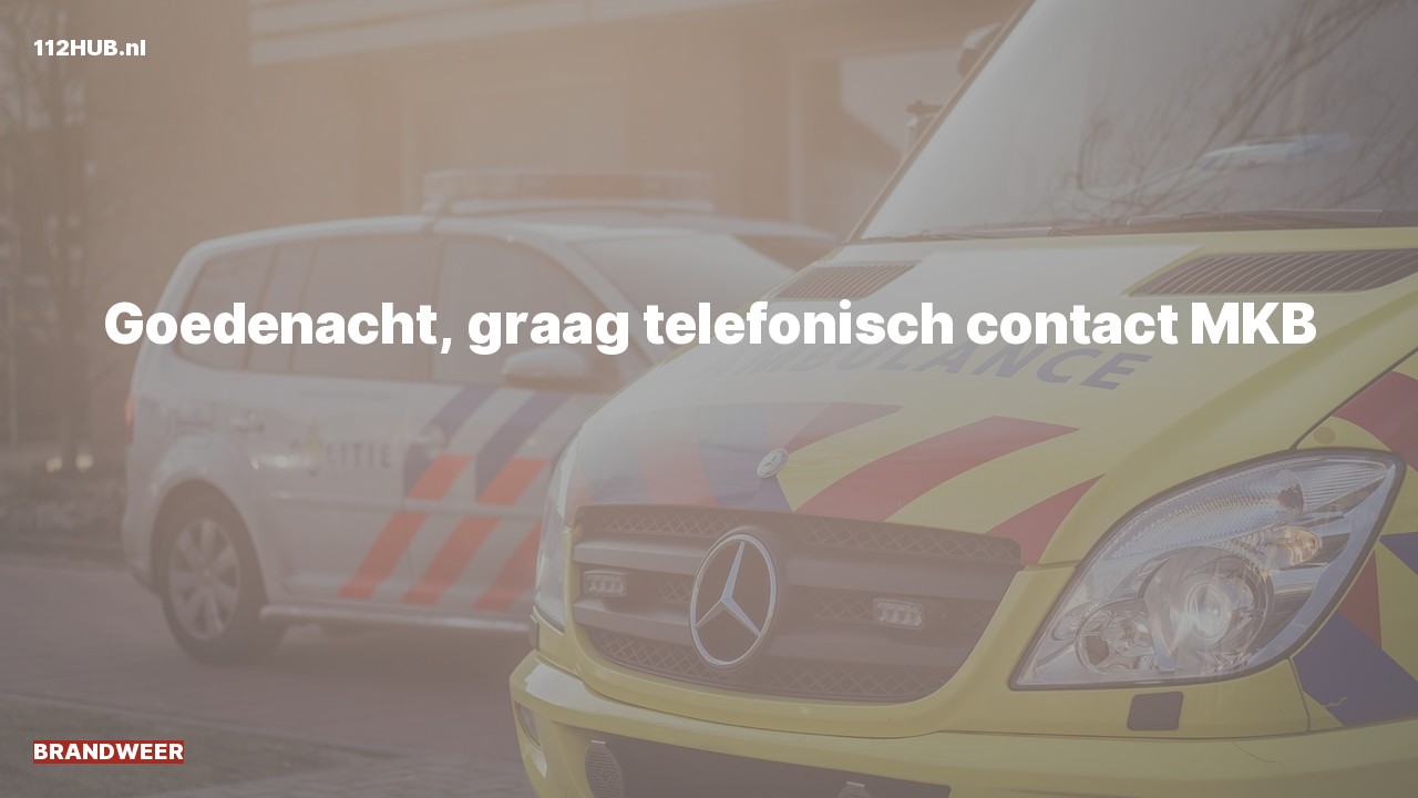 Deelafbeelding voor Brandweer contact meldkamer.