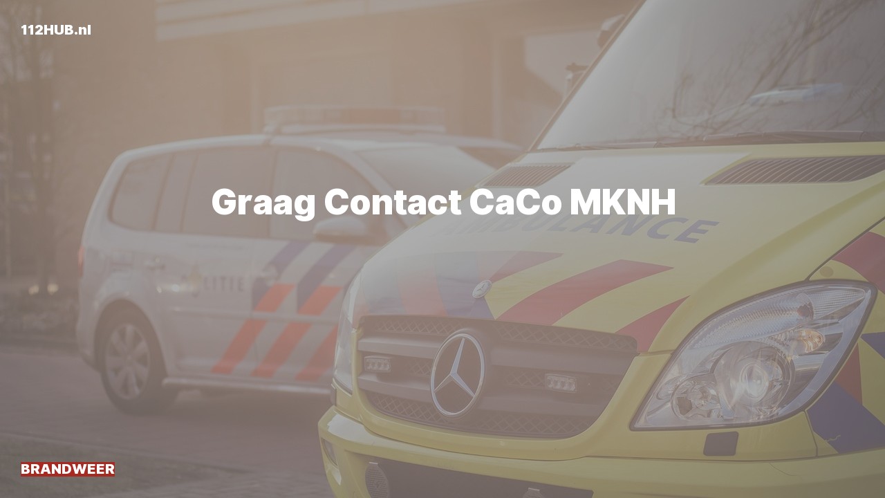 Deelafbeelding voor Brandweer graag contact.