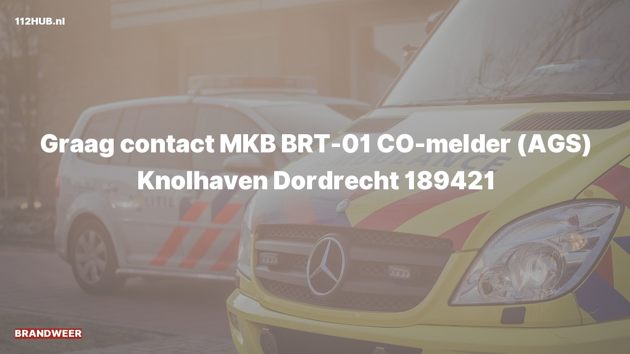 Deelafbeelding voor Brandweer voor CO-melder.