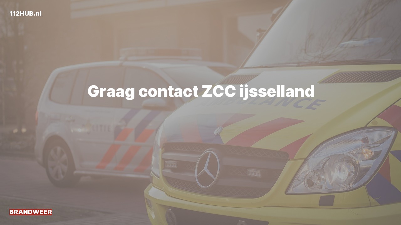 Deelafbeelding voor Brandweer graag contact.