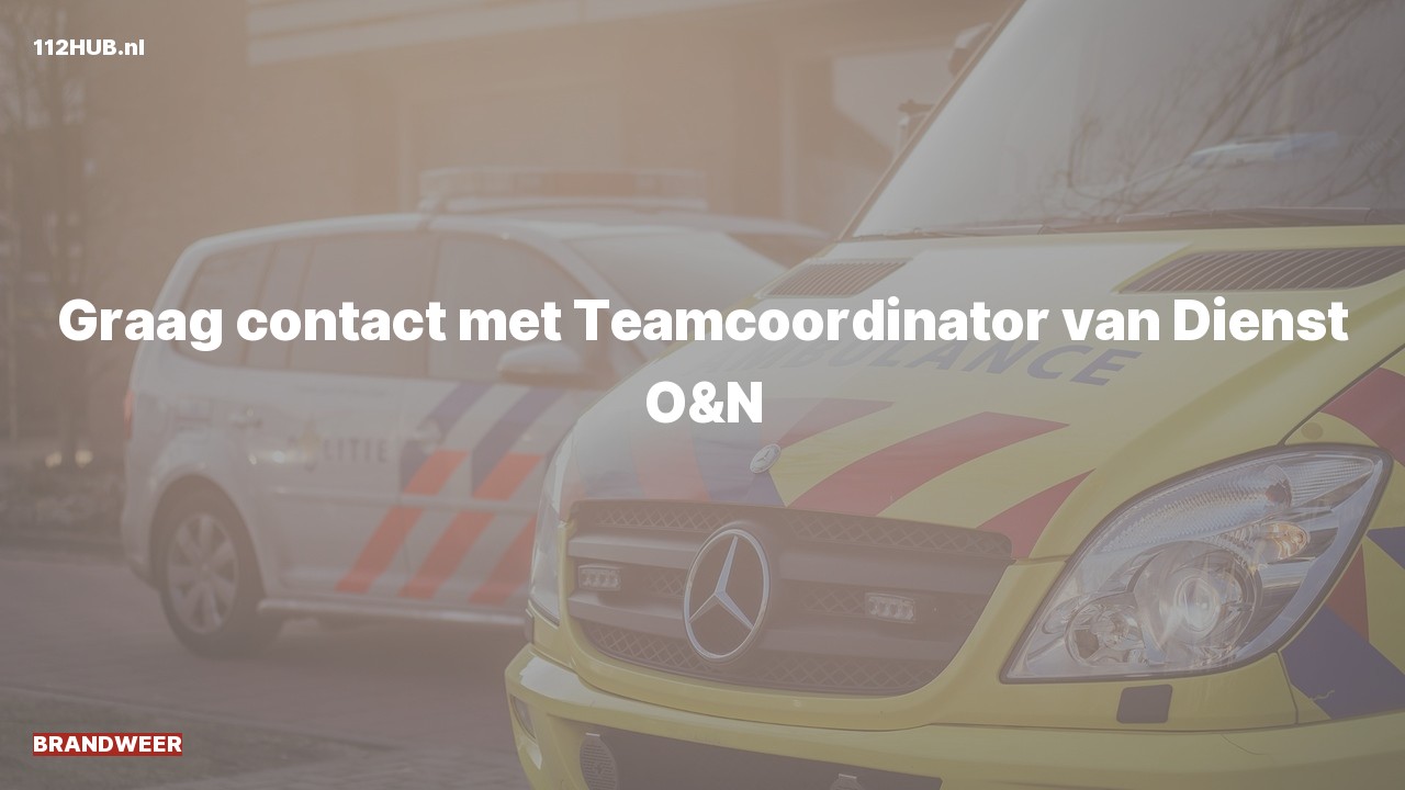 Deelafbeelding voor Brandweer graag contact.