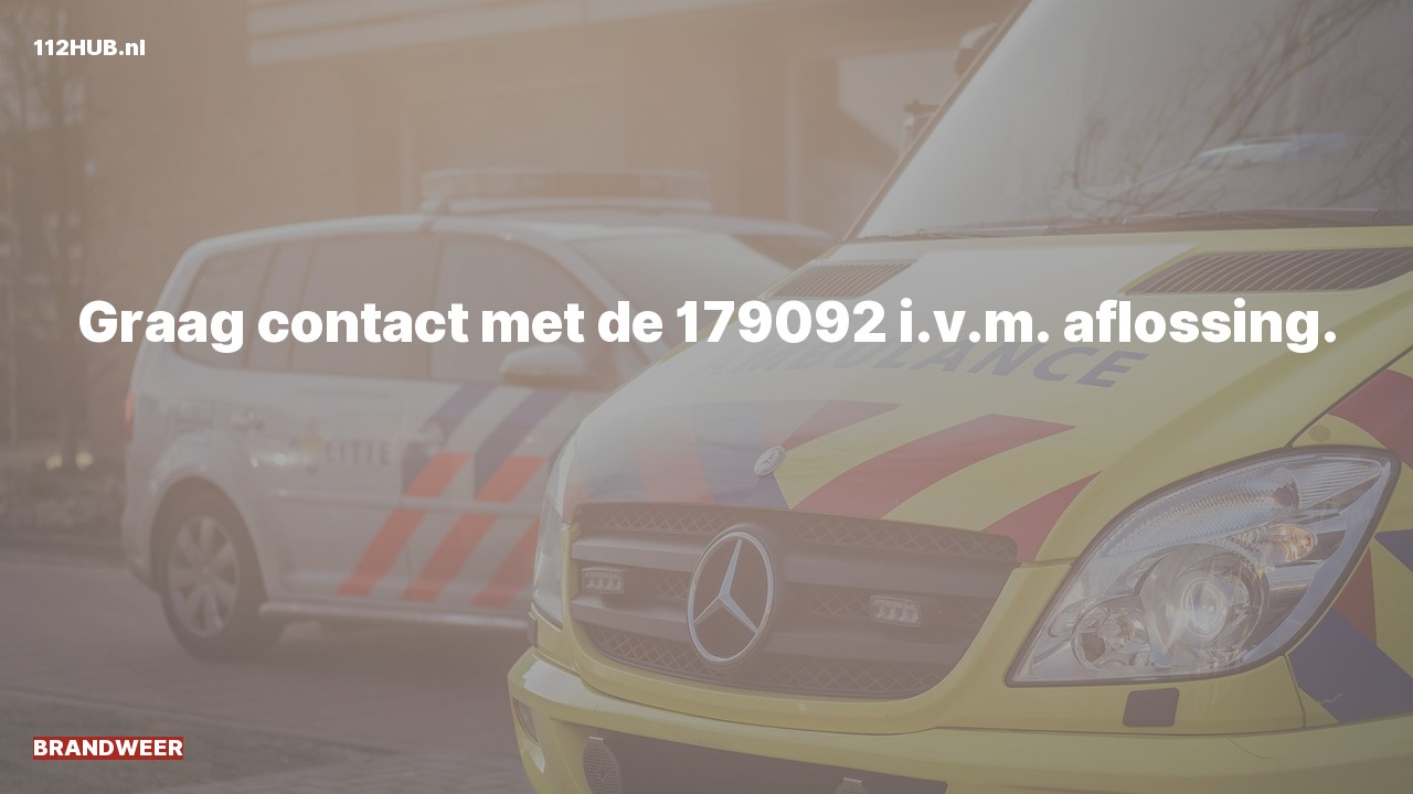 Deelafbeelding voor P2000-melding graag contact.