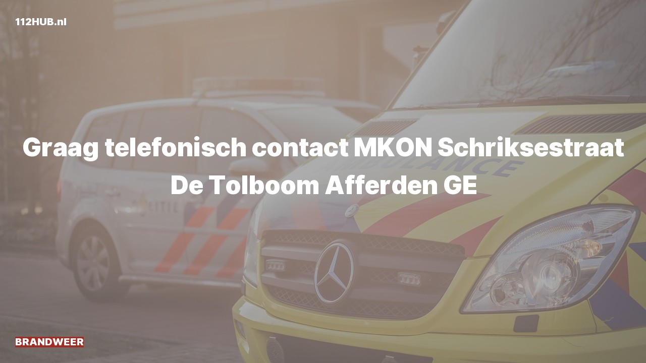 Deelafbeelding voor P2000-melding.