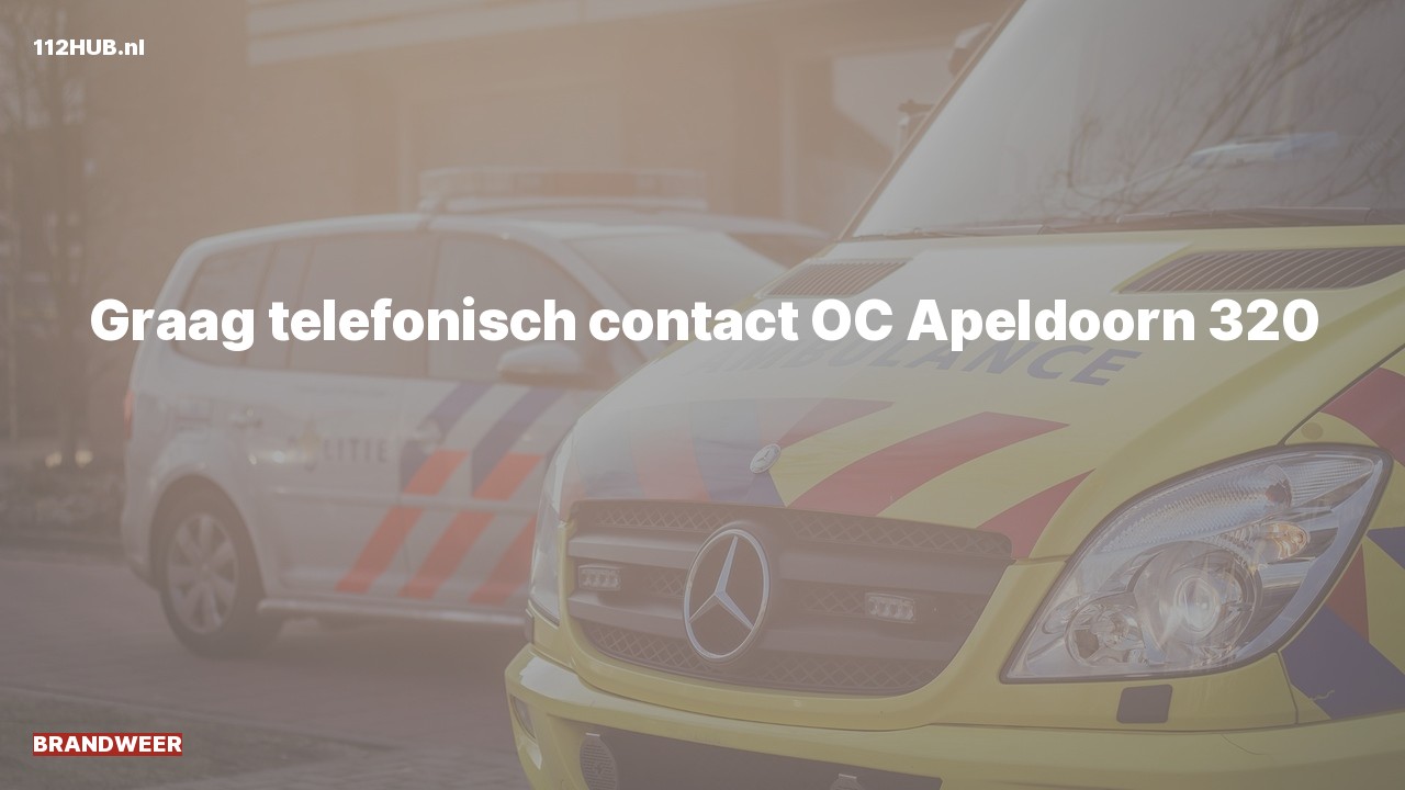 Deelafbeelding voor P2000-melding.