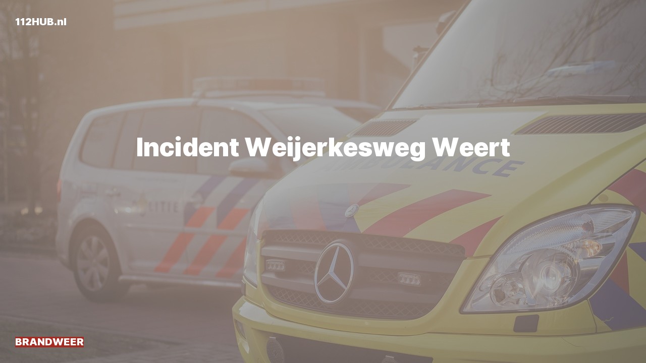 Deelafbeelding voor Brandweer naar de Weijerkesweg in Weert.