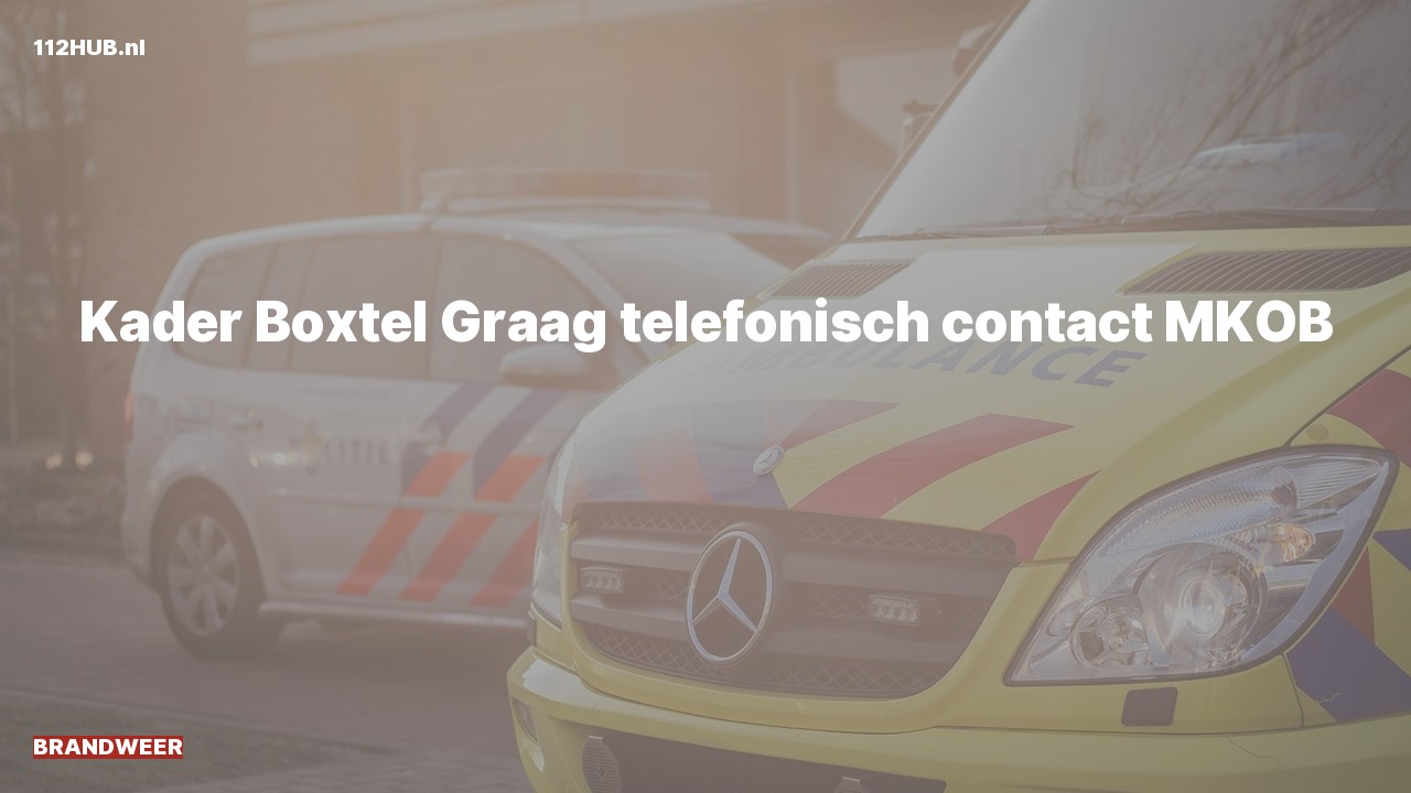 Deelafbeelding voor P2000-melding.
