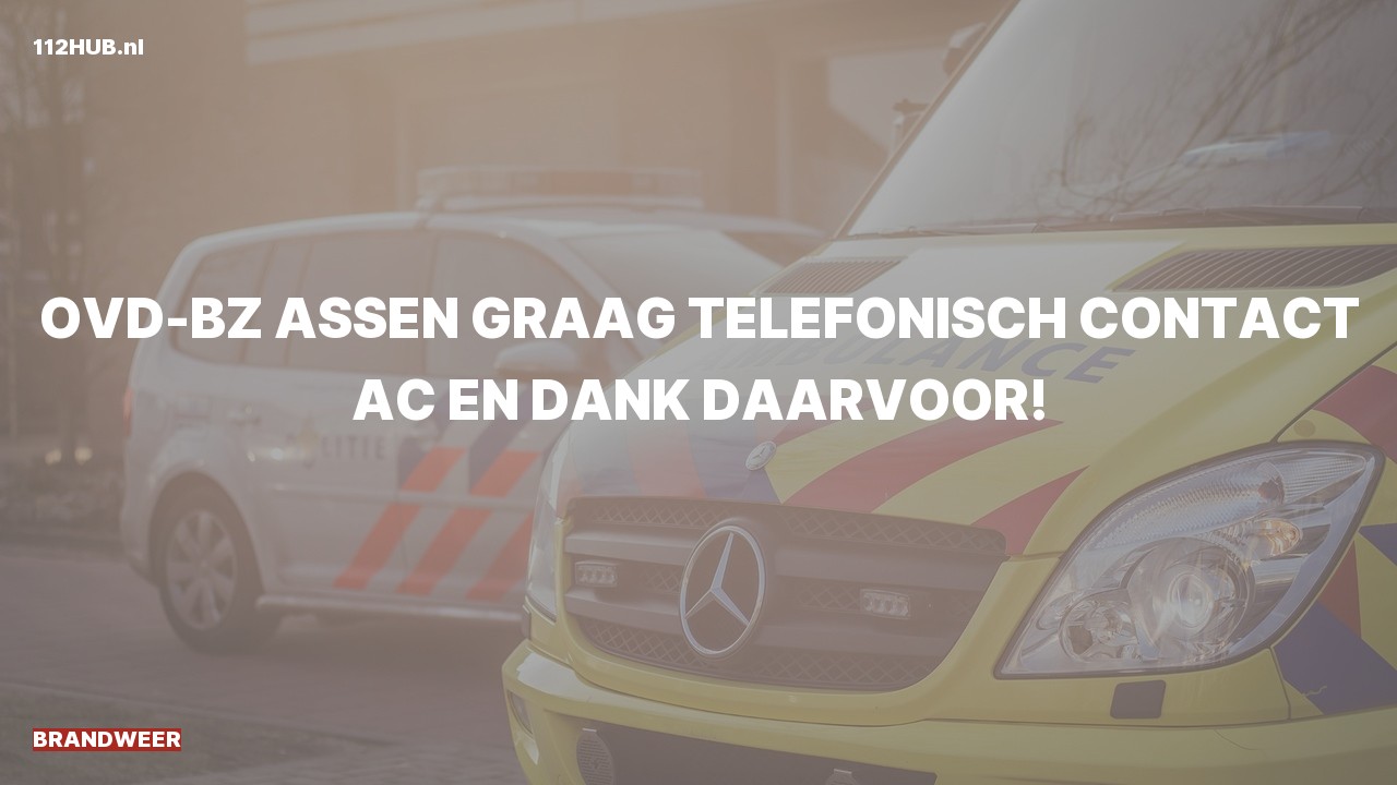 Deelafbeelding voor P2000-melding.