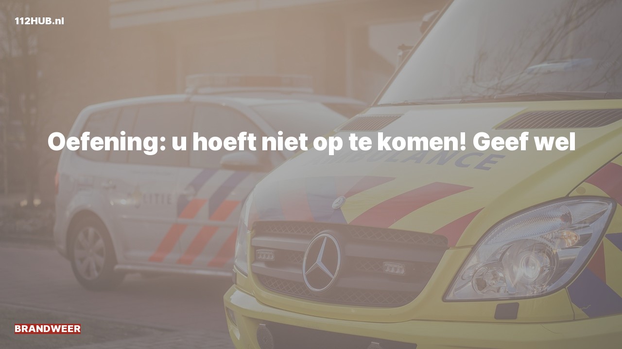 Deelafbeelding voor Brandweer (oefening) oefening.