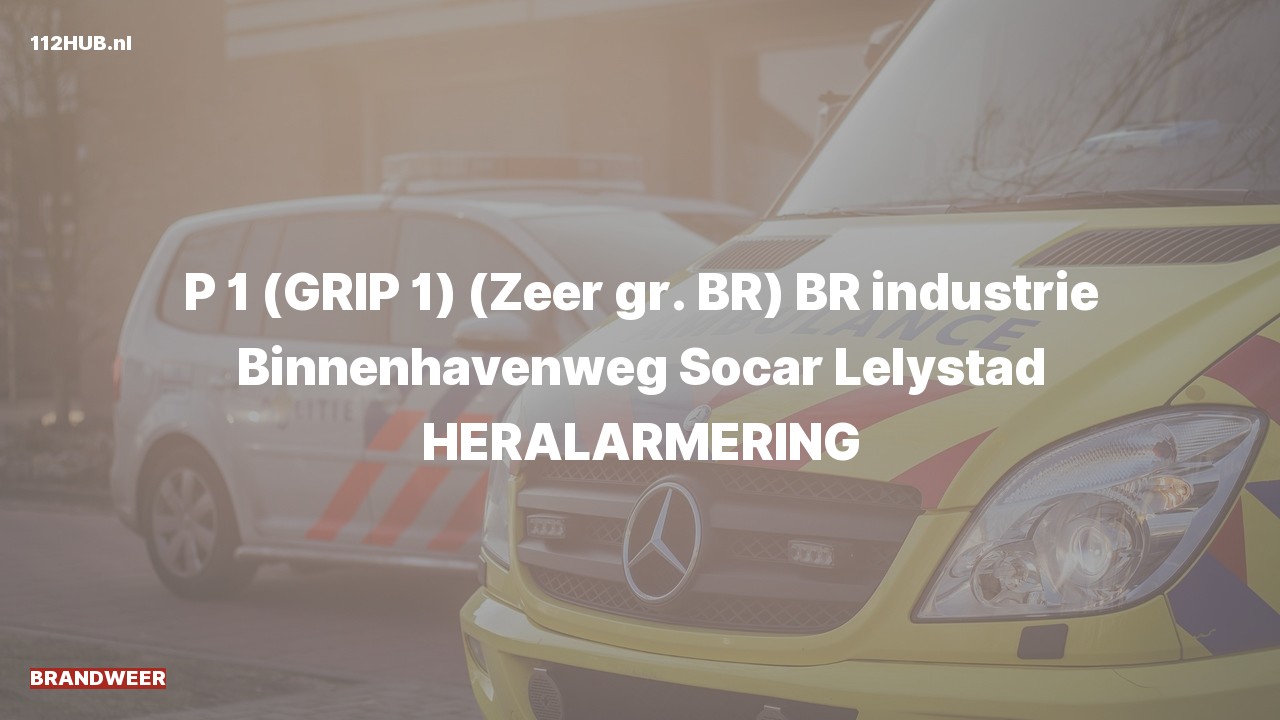 Deelafbeelding voor Brandweer met spoed naar de Binnenhavenweg in Lelystad.